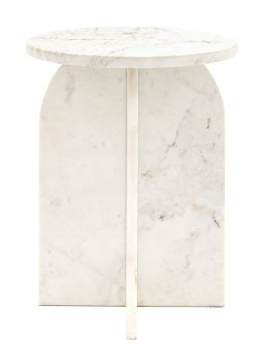 Amalfi Side Table, White (w)400mm x (d)400mm x (h)500mm