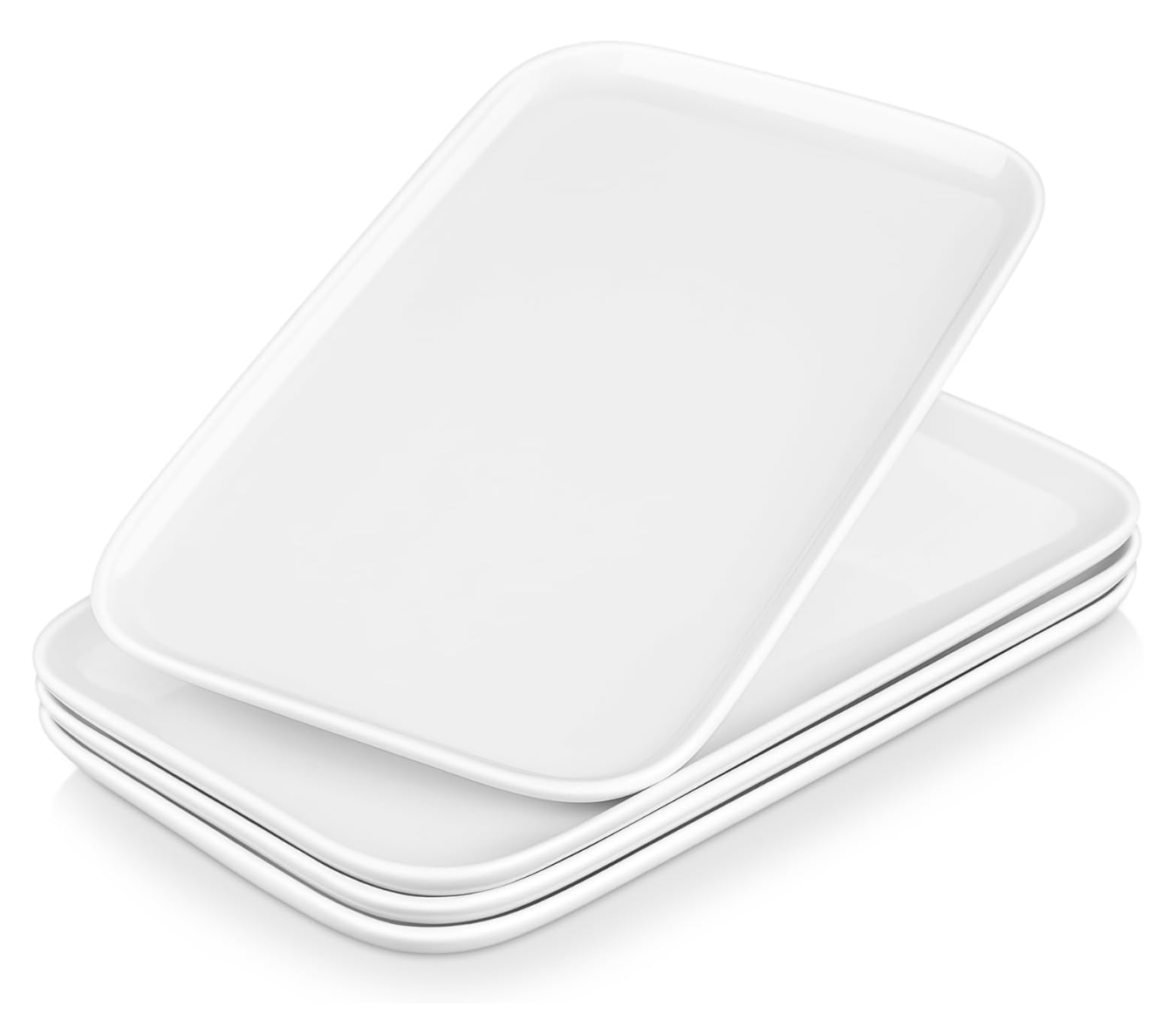 MALACASA Serving Platter, 4 Piece Porcelain Serving Dishes