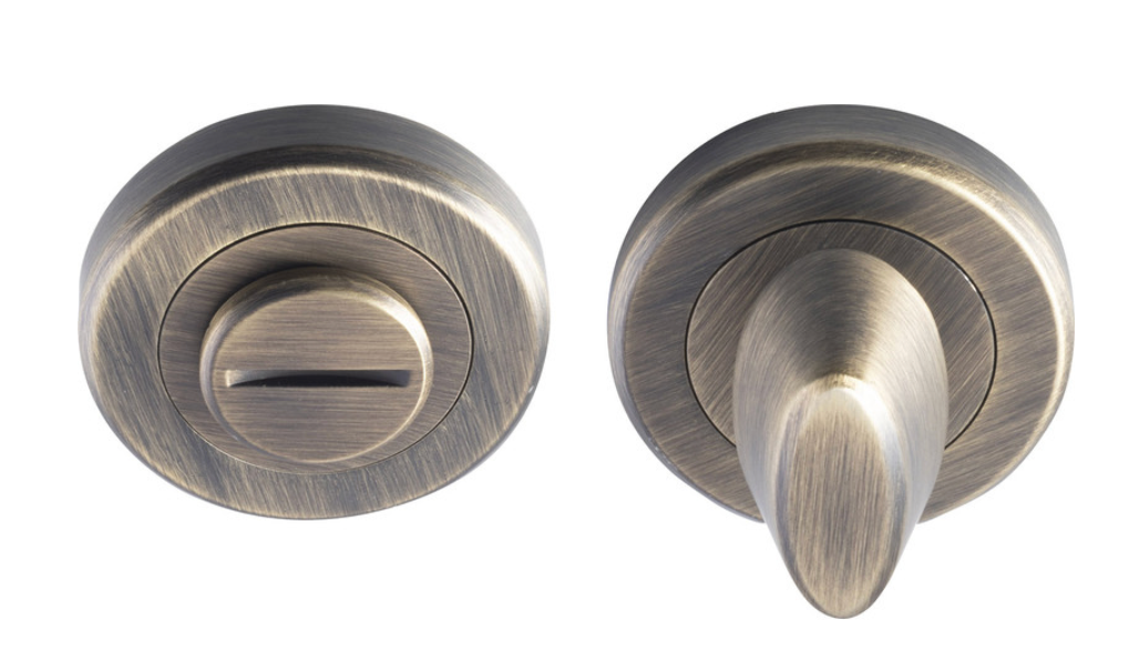 Serozzetta Thumbturn Escutcheon Antique Brass