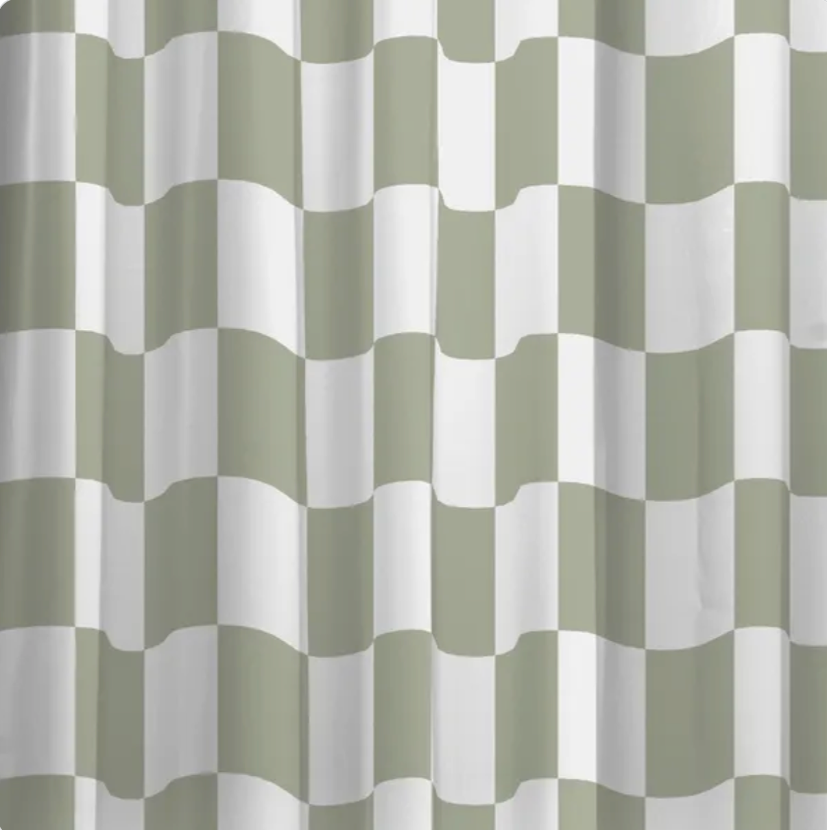 Checkerboard Shower Curtain - W 180cm x L 180cm