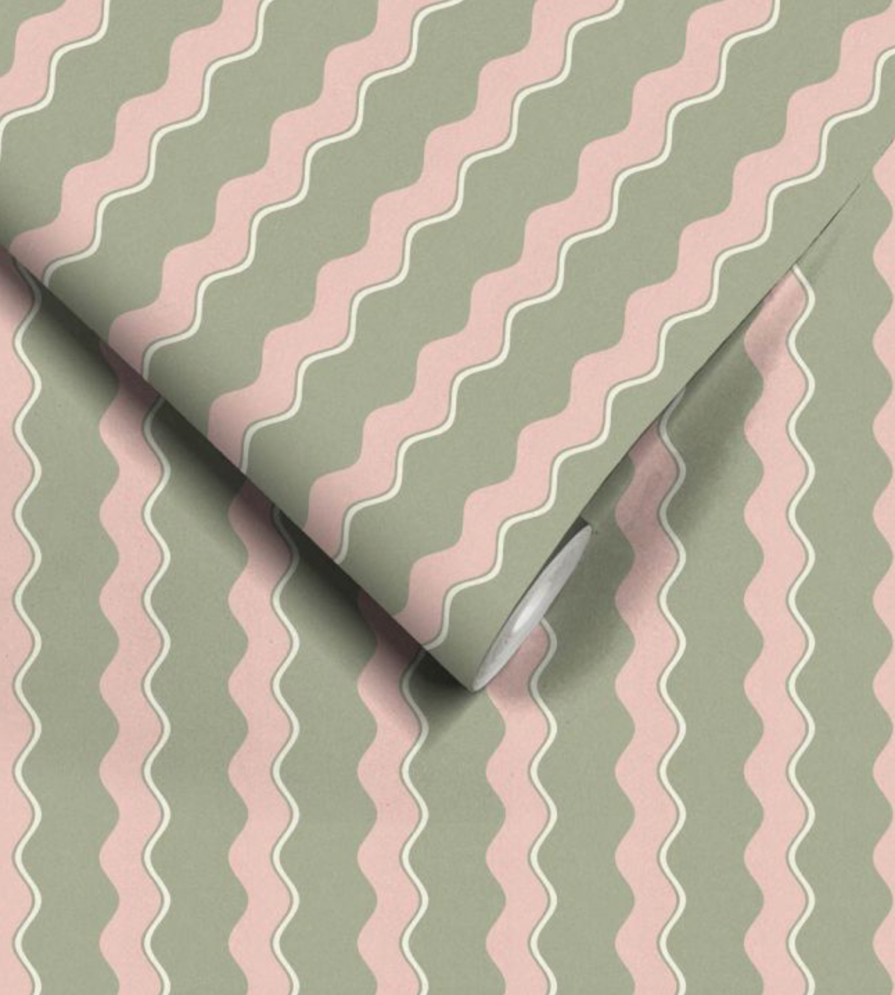 Cari Wave Wallpaper by Woodchip & Magnolia - Bracken