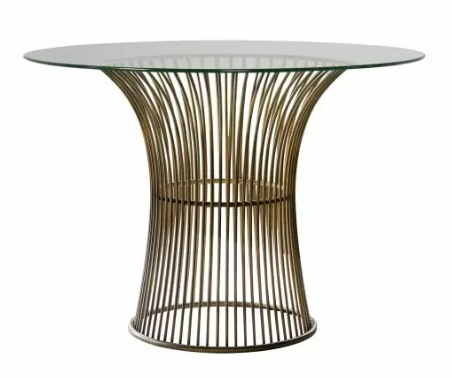 Zepplin Dining Table Bronze (w)1100mm x (d)1100mm x (h)760mm