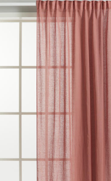 2-PACK LINEN-BLEND CURTAINS, 120x250 cm