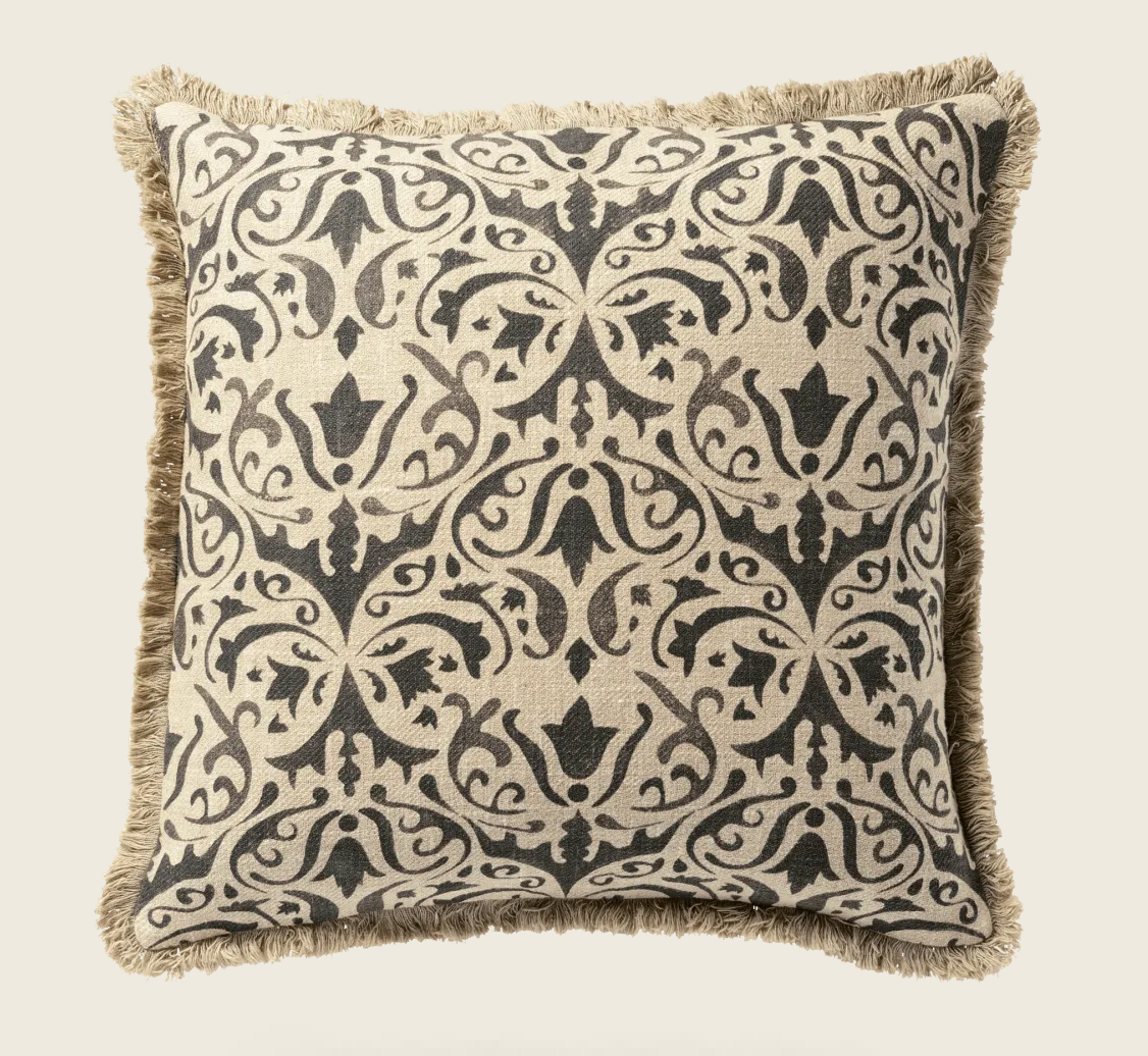 Nassau Cushion Cover - Charcoal, 51 x 51 cm