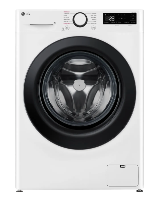 LG TurboWash F2Y508WBLN1 8kg Washing Machine with 1200 rpm - White - A Rated
