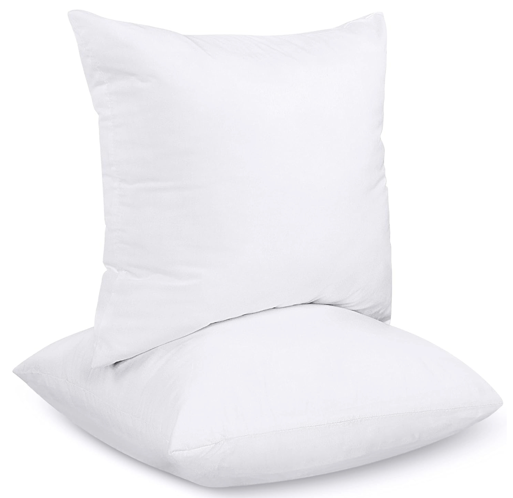Utopia Bedding Cushion Inner Pads (Pack of 2), 30 x 30 cm (12 x 12 inches) Cushion Stuffer Inserts, Hollowfibre Pillows (White)