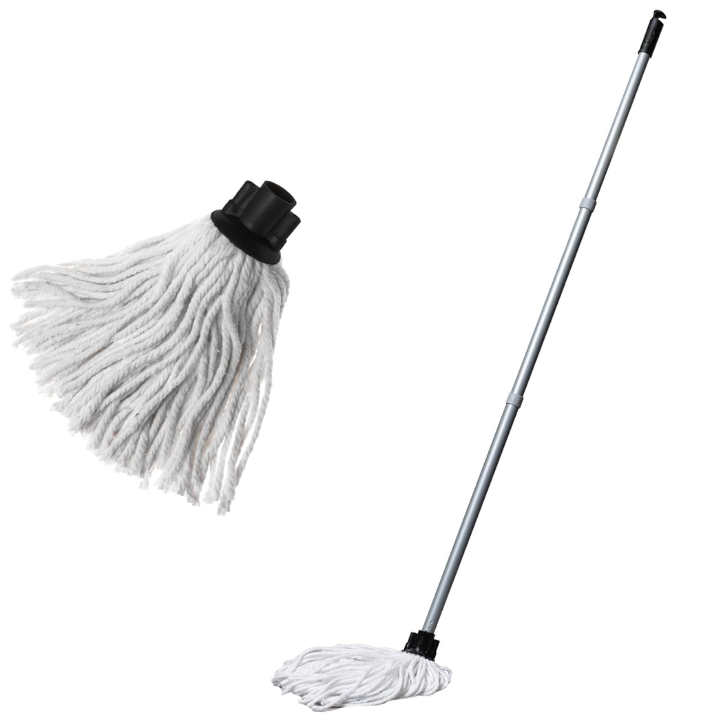 Cotton Mop, Metallic and Grey