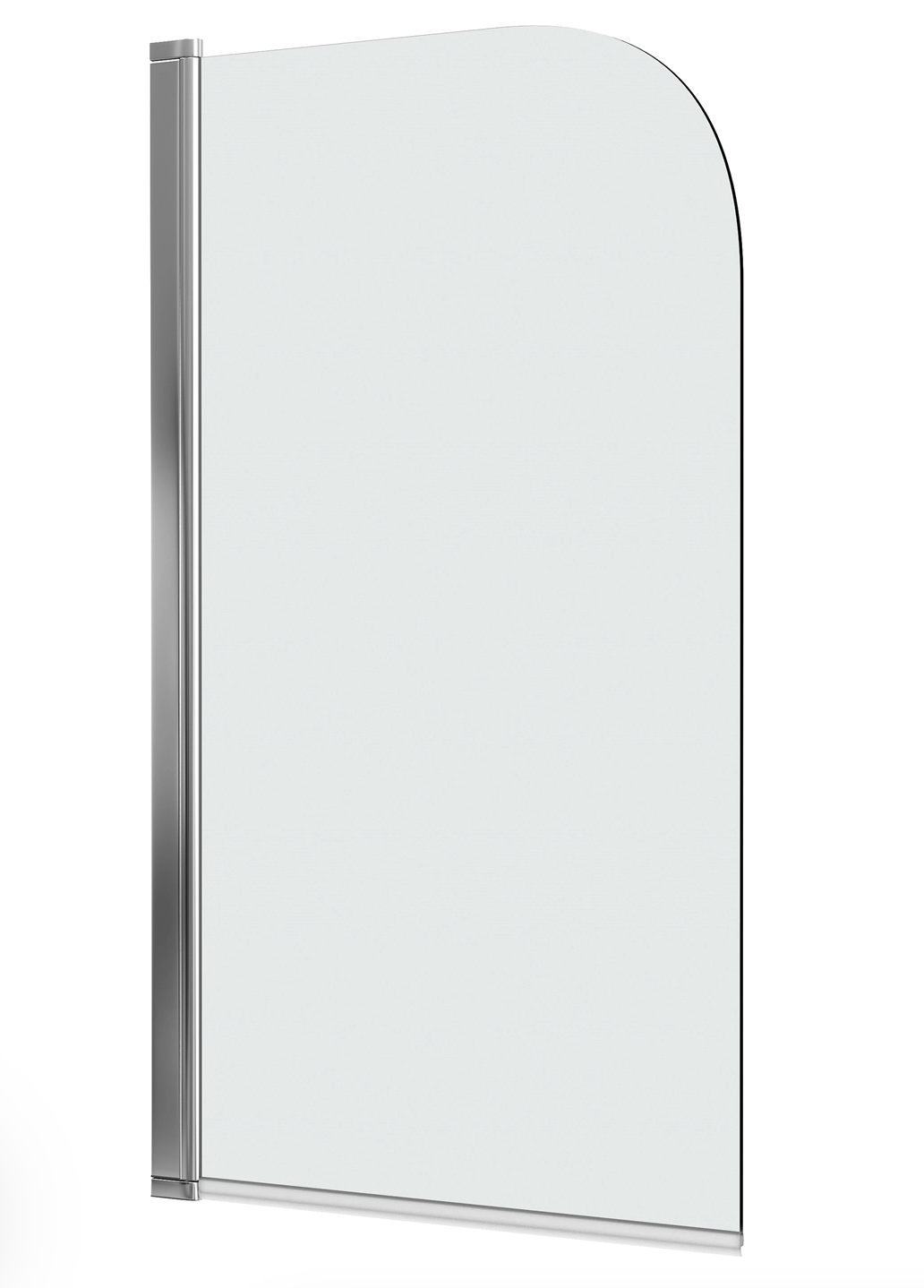 Vellamo Curved Corner Single Hinged Bath Screen - 1400 x 800mm