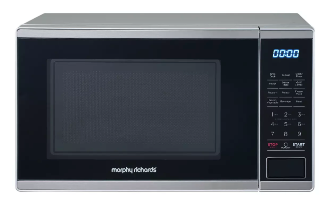 Morphy Richards 800W Standard Grill Microwave - Silver