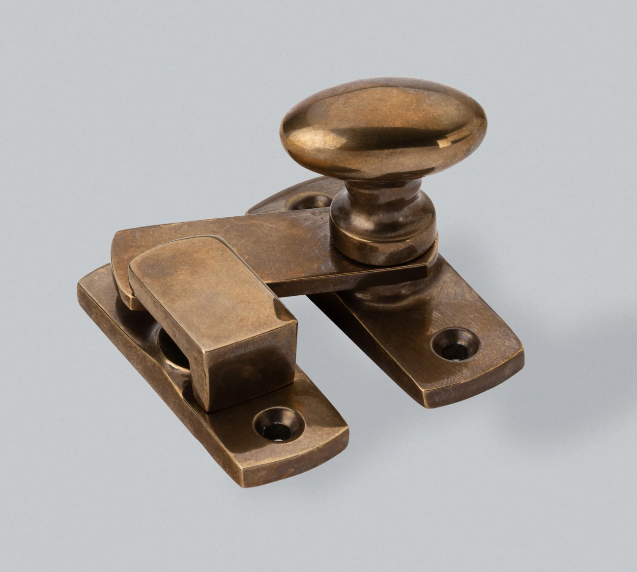 Westgate Cupboard Latch - Burnished Brass (Waxed)