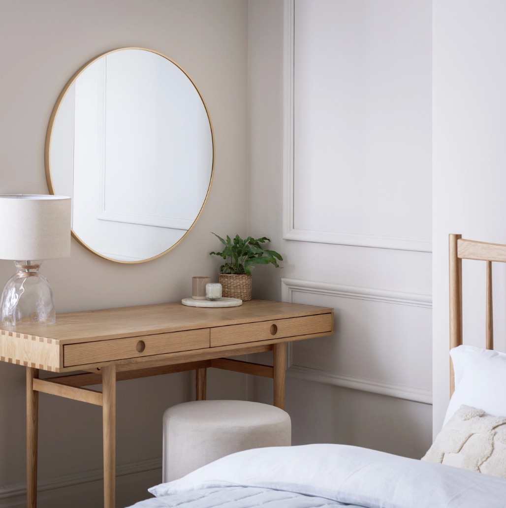 Habitat Gold Effect Round Wall Mirror - 80x80cm