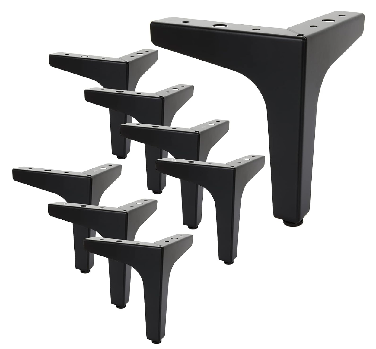 SENENQU 8 Pack 6" / 15cm Metal Furniture Legs