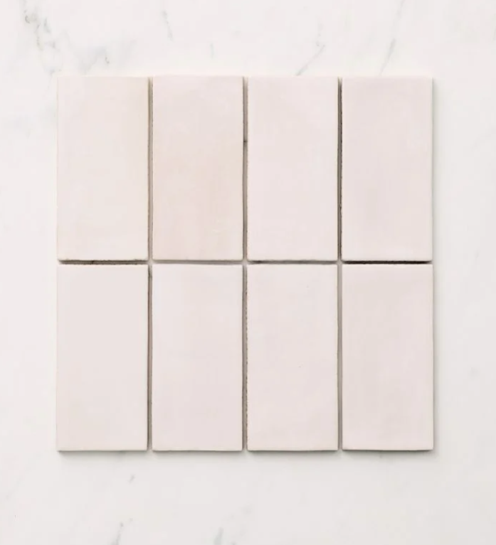 Bungalow 22 Moorish White Small Brick, 6.2 X 12.5cm