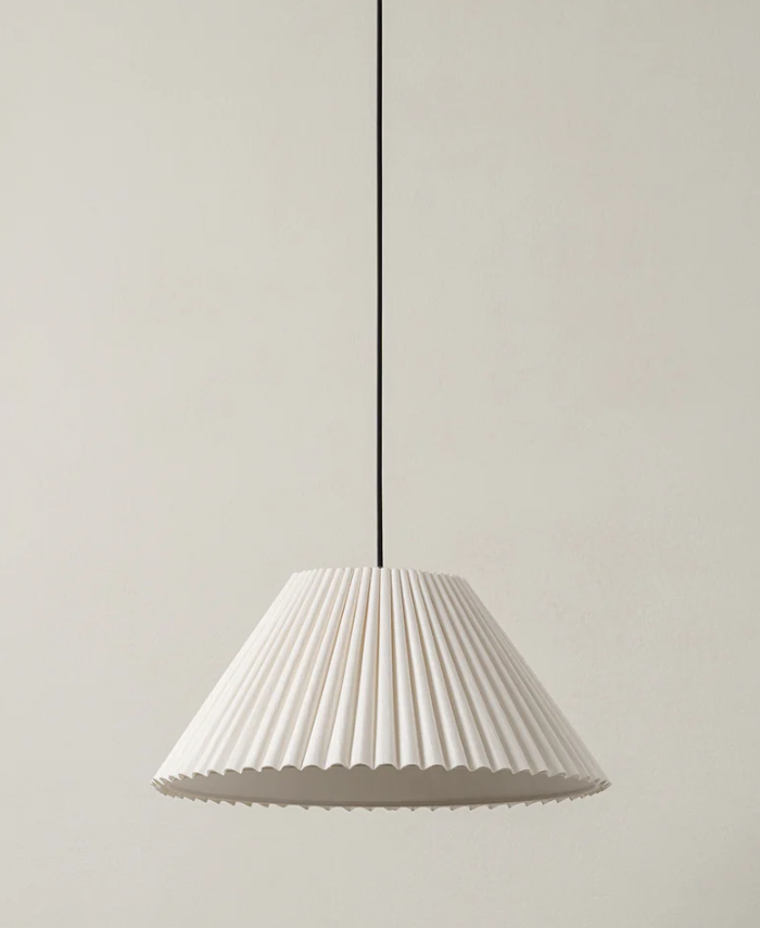 Plia - pleated linen lampshade