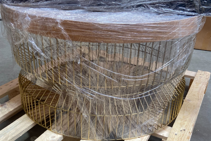 Gold Metal Coffee Table 42 X 85CM