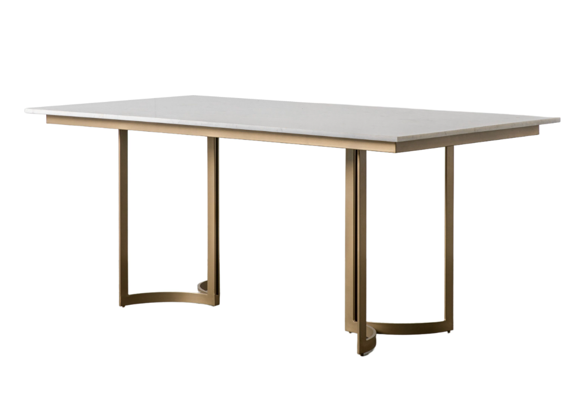 Everton Dining Table Gold W1800 X D900 X H760MM