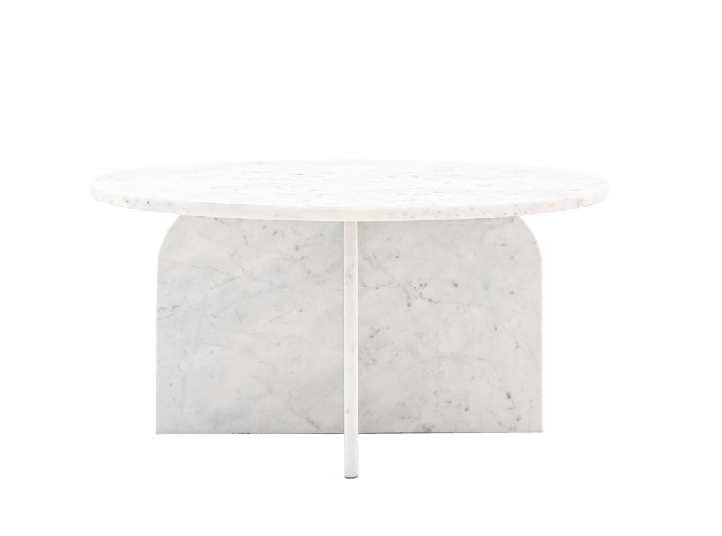 Amalfi Coffee Table White W800 X D800 X H400MM