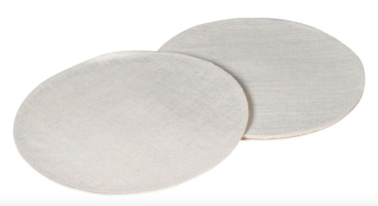 Set of Four Off White Jute Placemats
