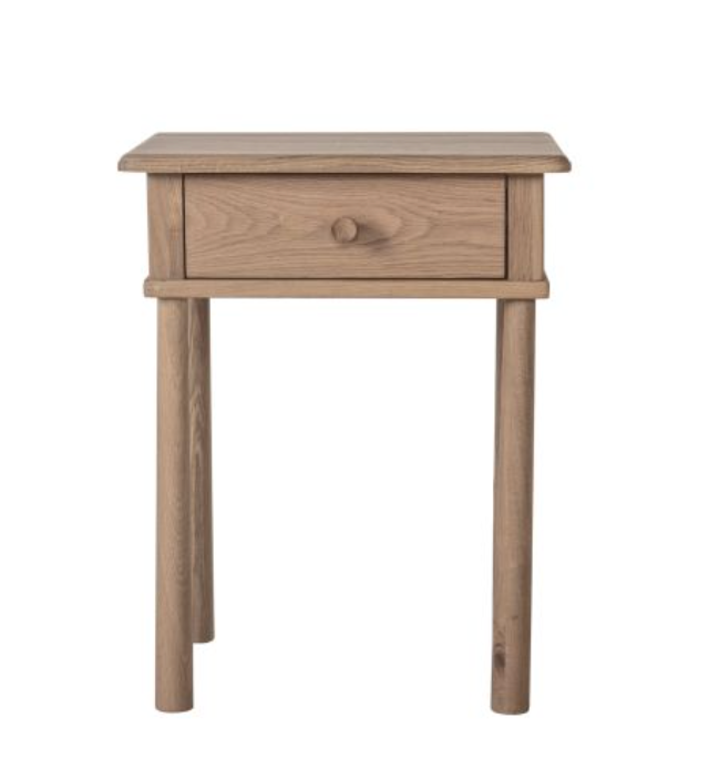 Wycombe 1 Drawer Bedside, Oak w)500mm x (d)400mm x (h)635mm