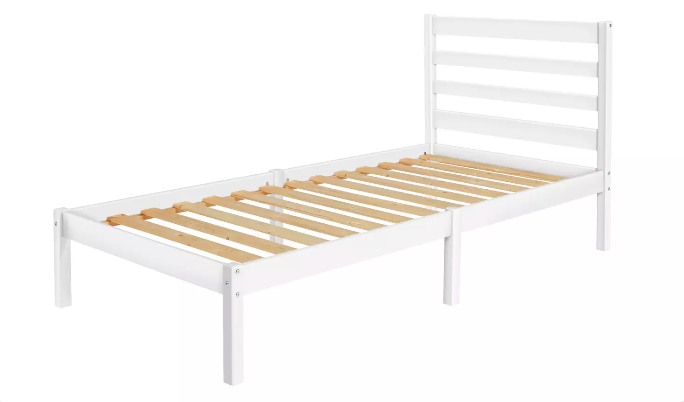 Argos Home Kaycie Single Bed Frame - White