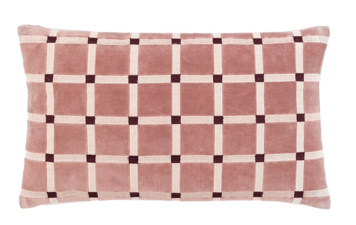 Sana Velvet Cushion, Mauve 50 X 30CM