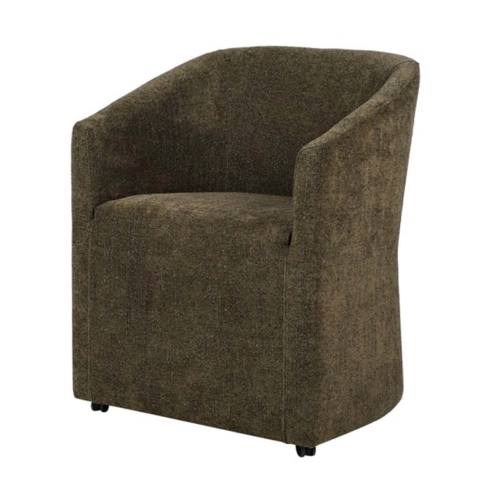 Moss Green Tub Chair, 80 X 65 X 65 CM