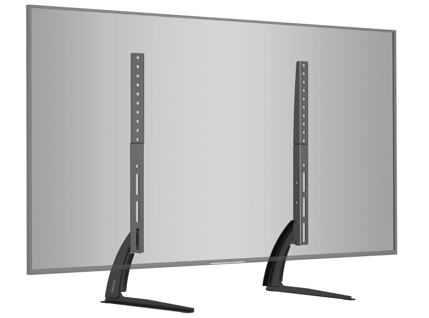 BONTEC Universal Table Desk Pedestal TV Stand Tabletop Screen for 22"-65" LCD/LED TVs-Securely Holds 50KG & Max.VESA 800x400mm