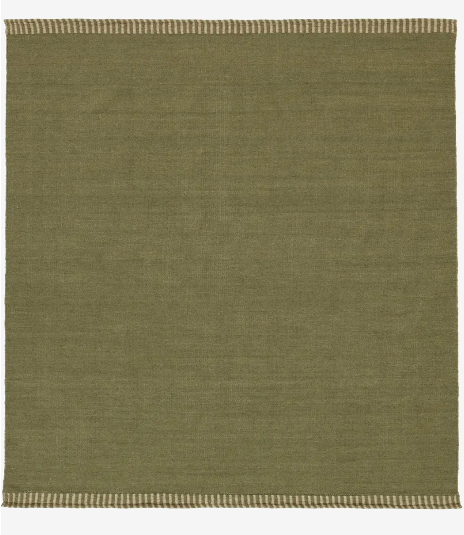 Visby - Green Wool Rug, 250 x 250 cm