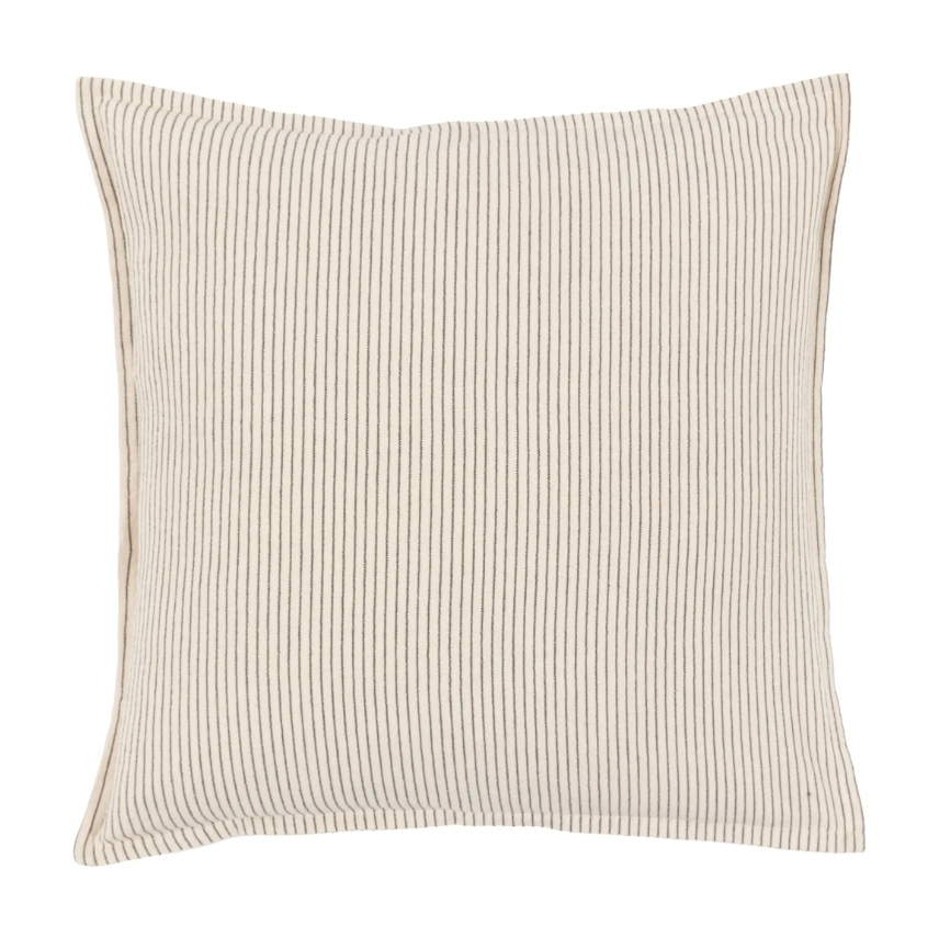 Fairford Woven Stripe Cushion Cream, 45 x 45 CM