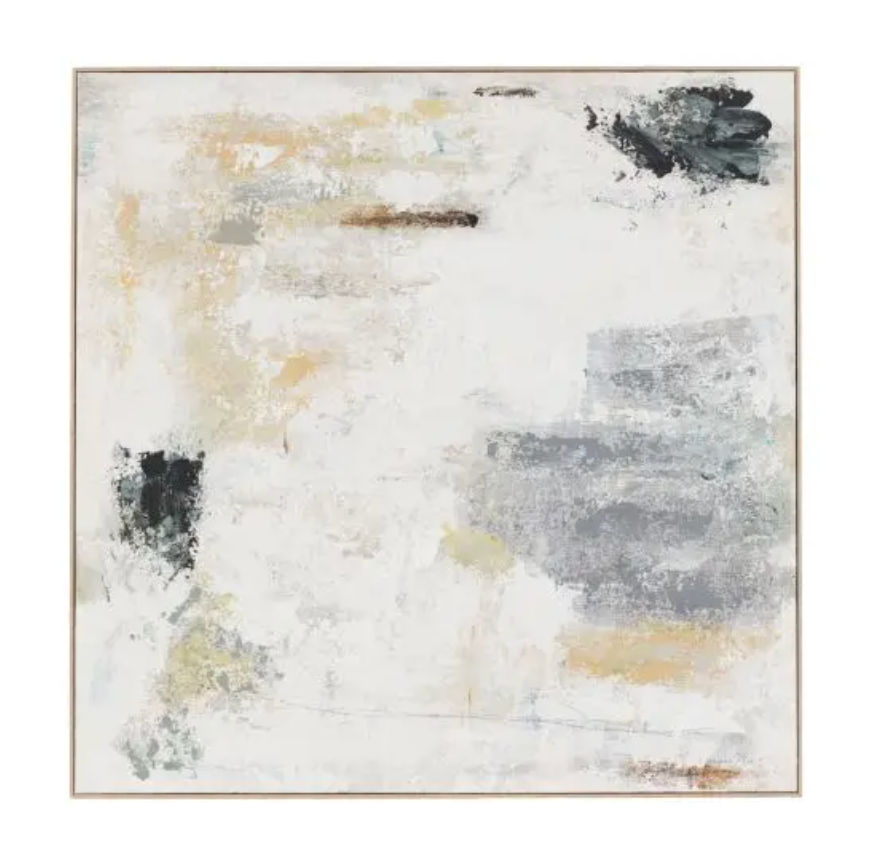White Noise Framed Canvas - W89.5 X H89.5 CM