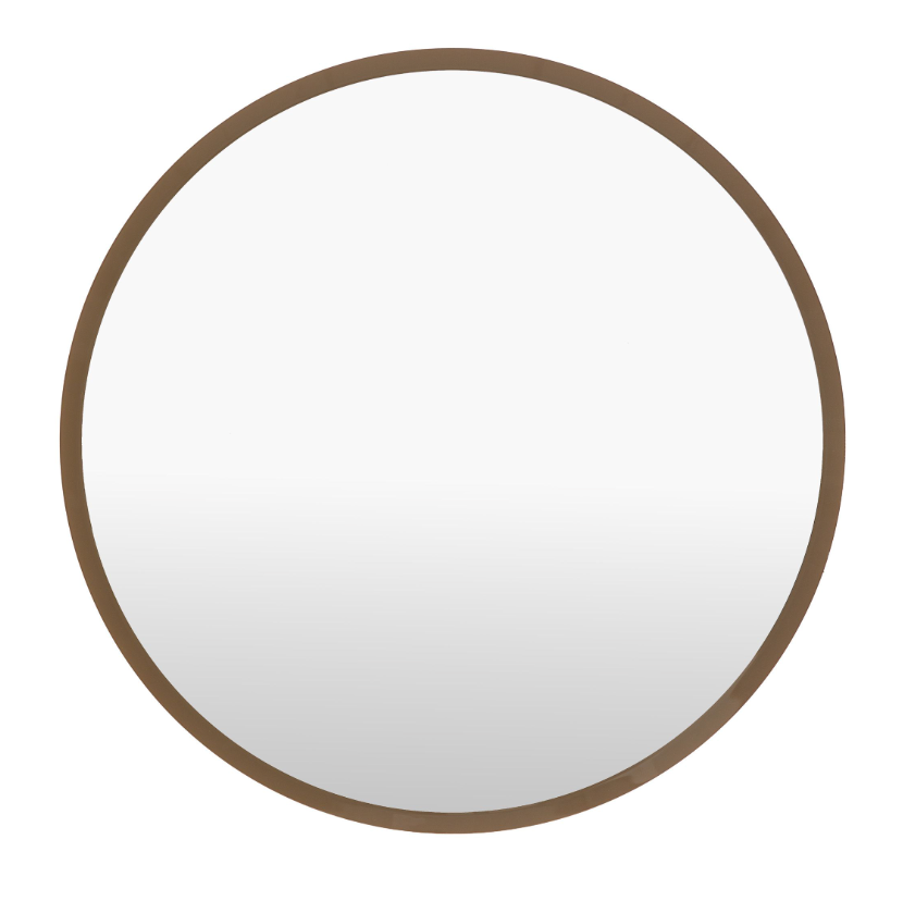 Bistro Round Mirror, Chocolate - W80 X H80CM