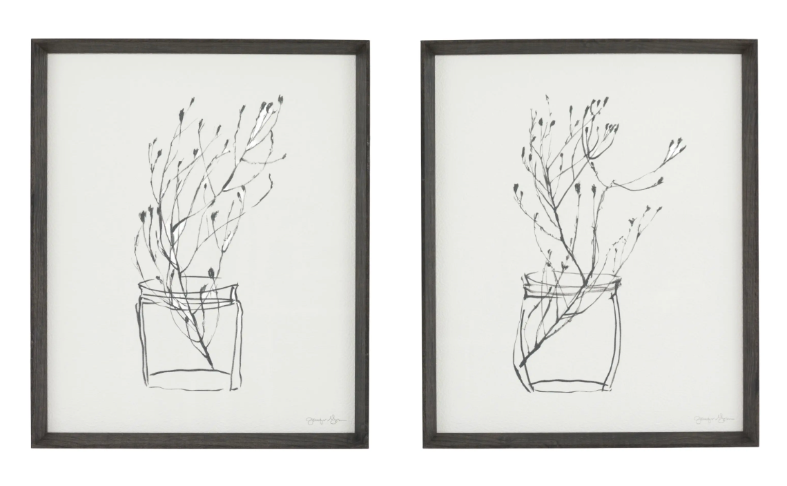 Delicate Nature Framed Art Set of 2 - W47 X H57 CM