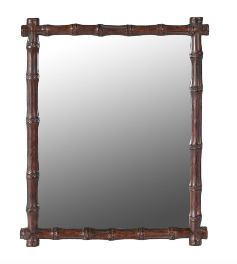 Bamboo Mirror - H41 x D33 CM
