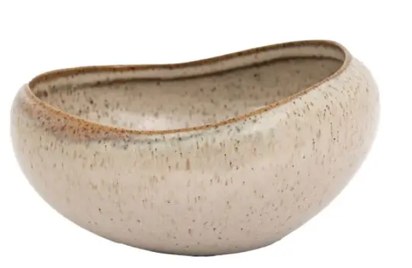 Speckle Glaze Bowl Oatmeal (4pk) White