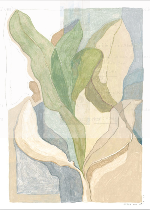 Anouk van Cleef, Seaweed (50x70 cm)