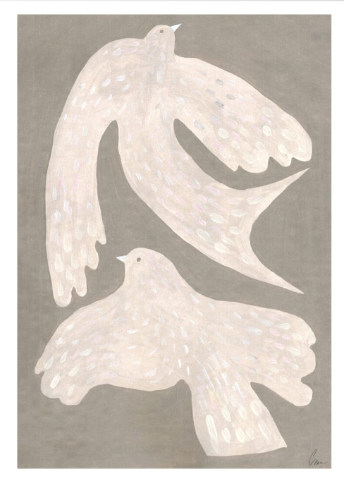 Clara Schicketanz, Two Birds (50x70 cm)