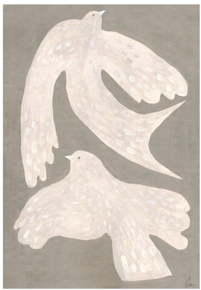 Clara Schicketanz, Two Birds 30x40