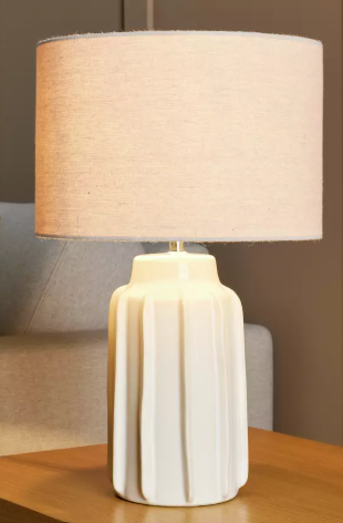 Cami Ceramic Table Lamp - Cream