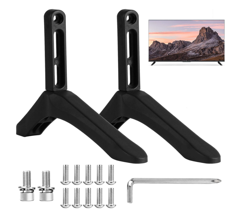 2 pcs TV Stand Legs, TV Stand Base Replacement Bracket Feet