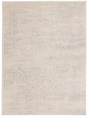 Mega Flooring White Traditional Abstract Rug - 80 x 150cm