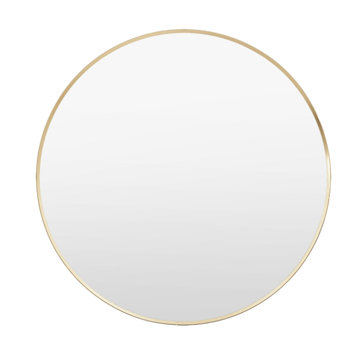 Holworth Large Round Mirror Gold
