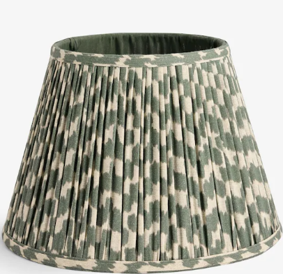 Green Mosaic Pleated Lamp Shade