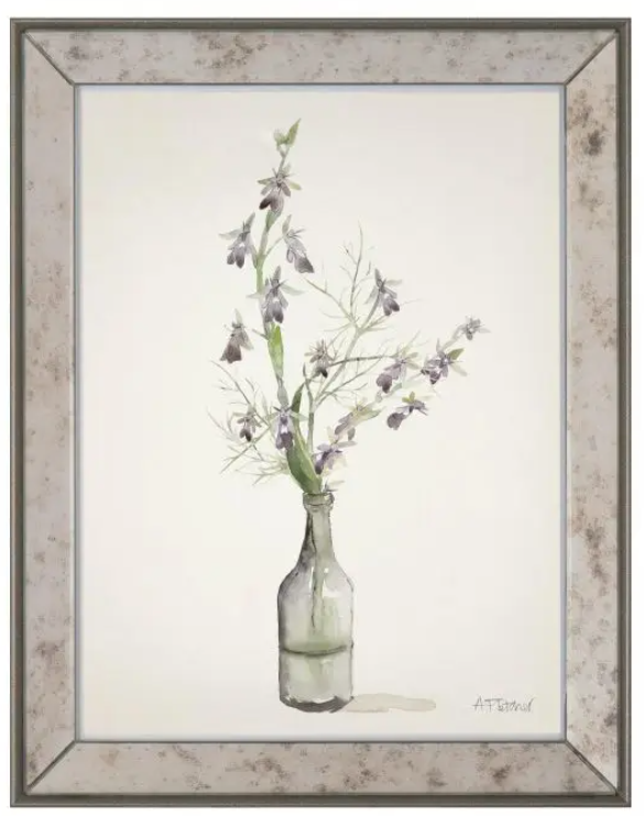 Amethyst Orchids Framed Art