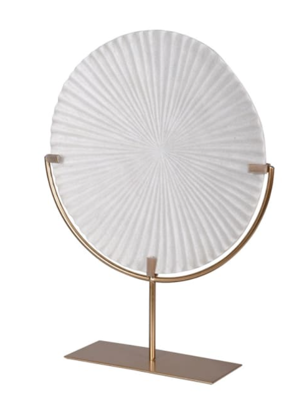 Mixed Quartz Disc On Stand