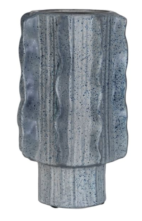Skyblue Wave Cylinder Vase