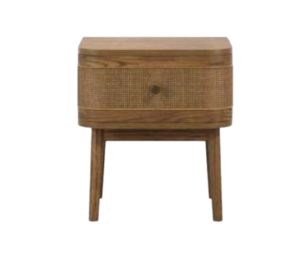 CALLIE SMOKED BEDSIDE CABINET 500x450x400mm