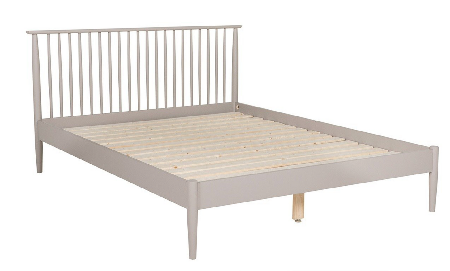Alesta Bed 4'6 - Grey, 198 x 152 x 100cm