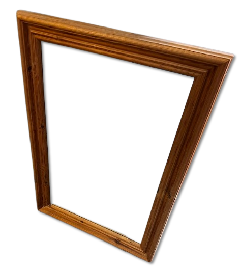 Wood frame mirror, 58x83cm
