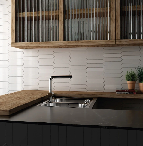 Concorde White 5 x 25 cm Tiles