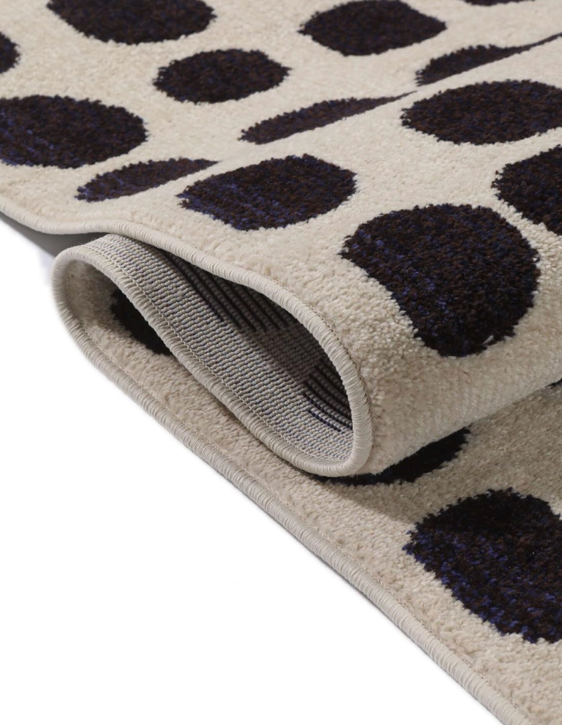 Square - Beige / Dark Blue Rug 200 x 300 cm